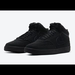 Nike court vision mid black